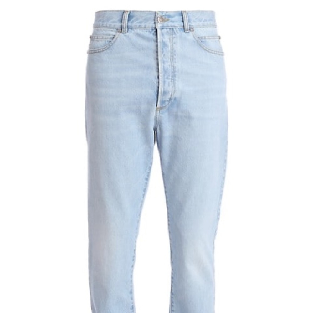 Balmain High-Waist Stonewash Jeans